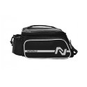 Torba na bagażnik, z paskiem, materiał 300D PVC/PU,wym:39x17x15cm,czarna